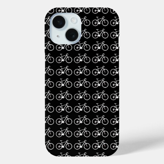 Black and White bicycles Case-Mate iPhone Case (Back)