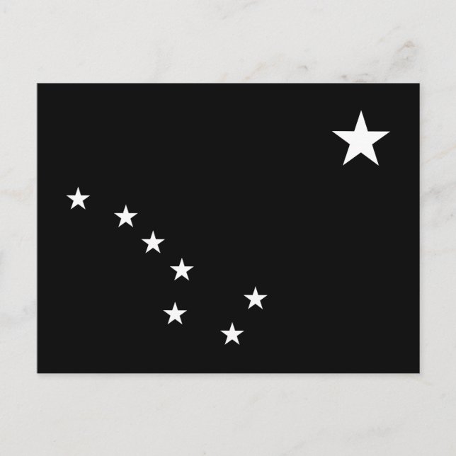Black and White Big Dipper Postcard (Front)