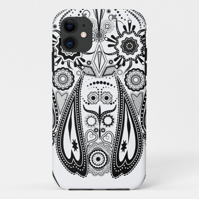 Black and White big dog Case-Mate iPhone Case (Back)