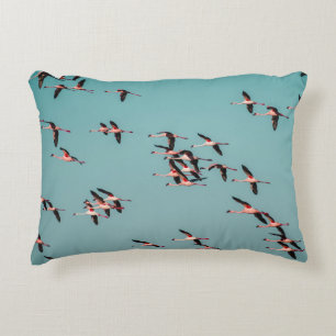 BLACK AND WHITE BIRDS DECORATIVE CUSHION