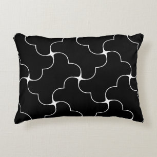 Black and White Biscuits Decorative Cushion