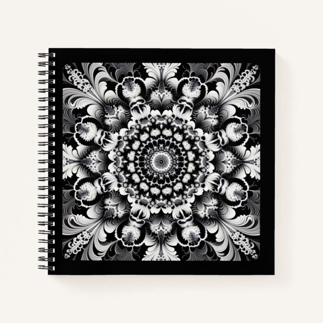 Black and White Bliss Notebook (Front)