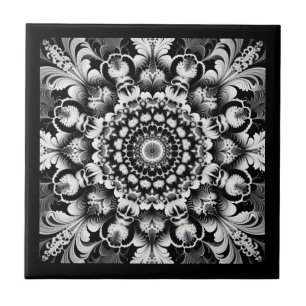 Black and White Bliss Tile