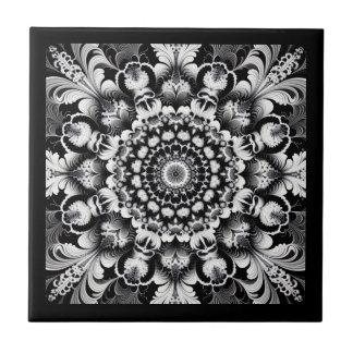 Black and White Bliss Tile