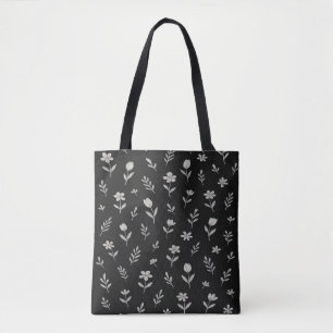 Black and White Boho Design Tote Bag