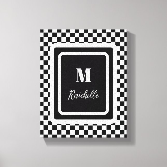 Black and White Bold Canvas Print (Front)