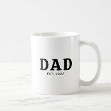 Black And White Bold Dad Established