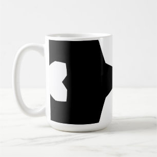 Black and white Bold Geometric Coffee Mug