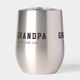 Black And White Bold Grandpa Established