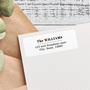 Black and white Bold Modern Elegant family name