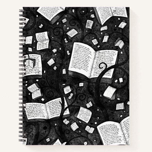 Black And White Books Background (Front)