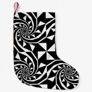 Black and white bord design, ornament art, home small christmas stocking