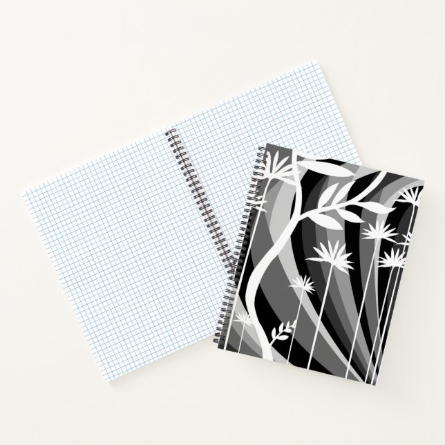 Black and White Botanical Print Notebook (Inside)