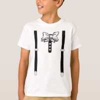 Black and white Bow tie 2D