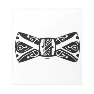 Black and White Bow Tie Notepad