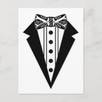 Black and White Bow Tie with Tux