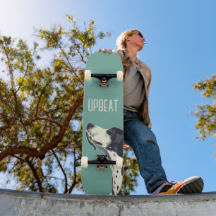Black and White Boxer Skateboard