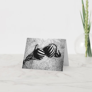 Black and White Bra notecard