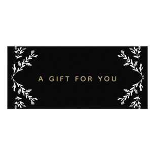 Black and White Branches  Gift Certificate