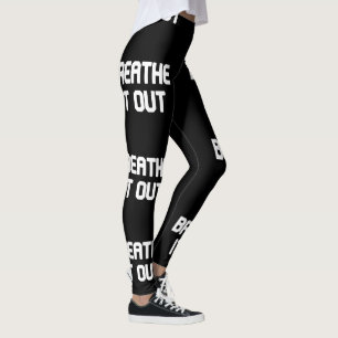 Black and White Breathe It Out Leggings