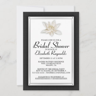 Black and White Bridal Shower Invitations