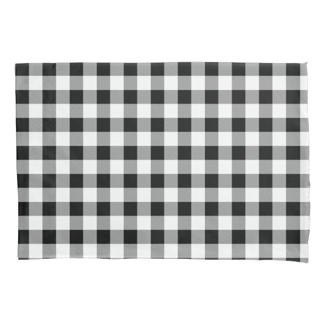 Black and White Buffalo Check Pillowcase (Front)
