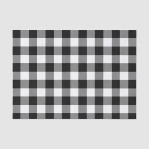 Black and White Buffalo Check Tissue Paper