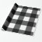 Black and White Buffalo Check Wrapping Paper