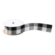 Black and White Buffalo Plaid Patterned