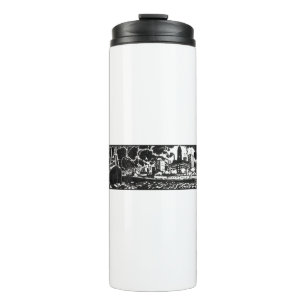 Black and White Building by Henry Lyman Sayen Thermal Tumbler