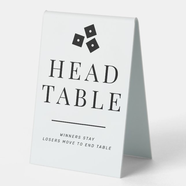 Black and White Bunco Head (Front)