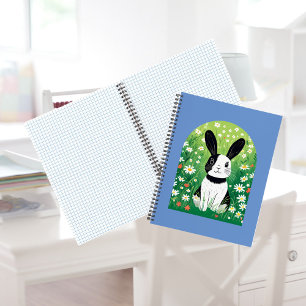 Black And White Bunny Notebook