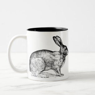 Black and White Bunny Rabbit Coffee Mug