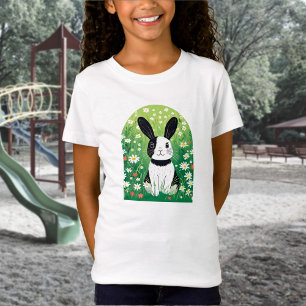 Black And White Bunny T-Shirt