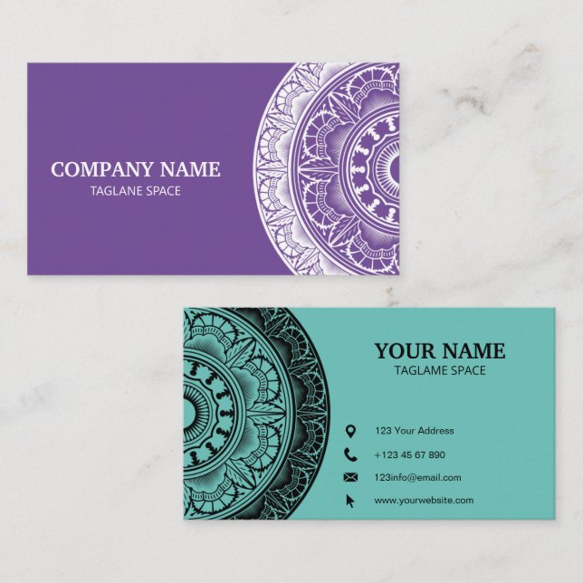 Black and White Business Card (Front/Back)
