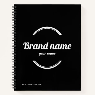 Black and White Business Design Notebook