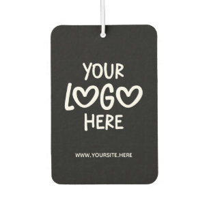Black and White Business Logo Site Photo Car Air Freshener