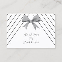 Black and white Business Thank you
