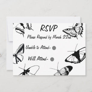 Black and White Butterflies