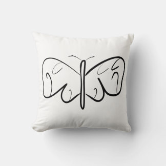 black and white butterfly cushion