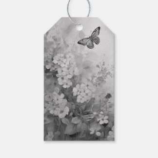 Black and White Butterfly Gift Tags