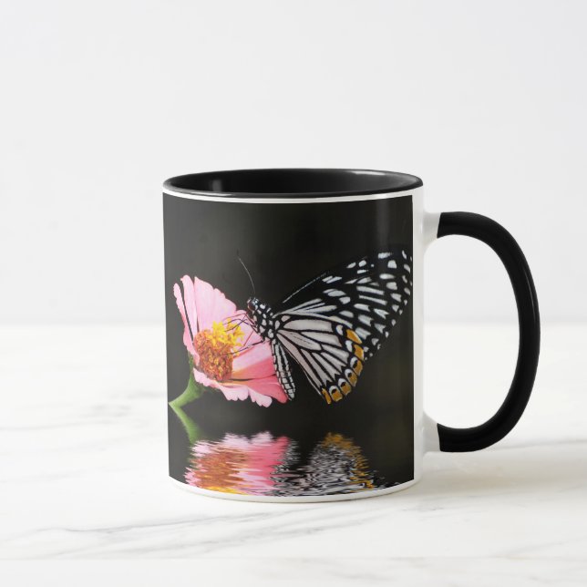 Black and White Butterfly Mug (Right)