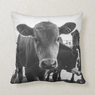 Black and White Calf Pillow