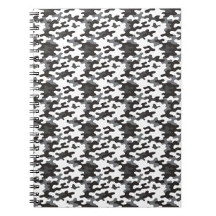 Black and White Camo Notebook