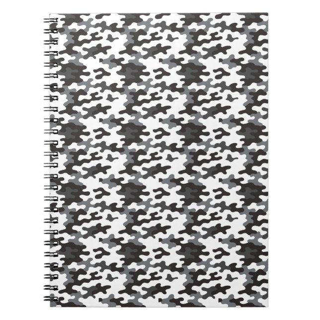 Black and White Camo Notebook (Front)