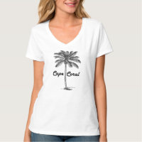 Black and White Cape Coral & Palm design