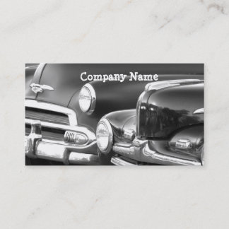 Black and White car business cards