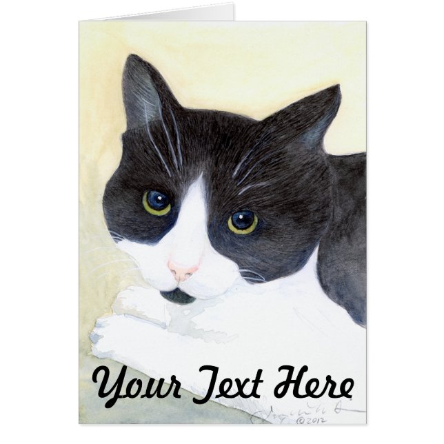 Black and White Cat (Front)