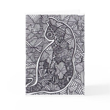 Black and White Cat 1 Greeting Card