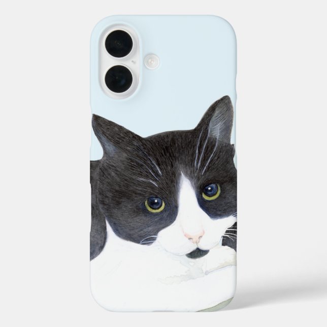 Black and White Cat Case-Mate iPhone Case (Back)
